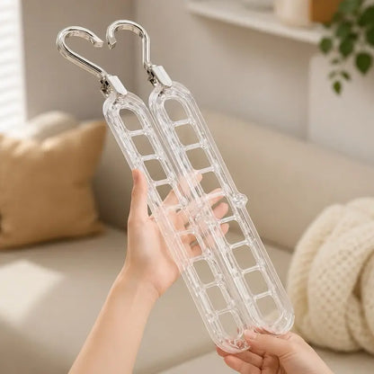 9-Hole Smart Hanger, Closet Organizer, Space-Saving Hanging Solution with Durable, Non-Slip Design, Magic Hanger