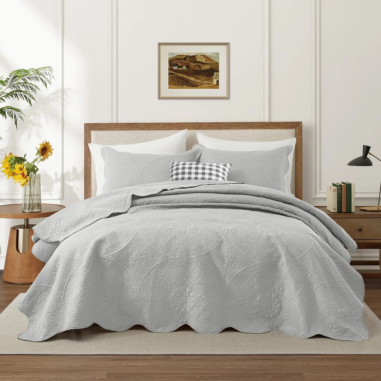 Transform your bedroom with the Imperial Homeware Floral Ultrasonic Bedspread Set! 🌸 Lightweight, breathable, and machine washable – perfect for all seasons. Available in Twin, Queen, and King sizes! 🛏️✨ #HomeDecor #Bedding #CozyVibes