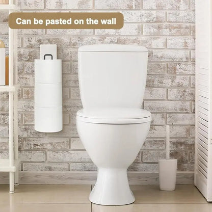 Wall Mounted Toilet Paper Holder, Punch Free Toilet Paper Storage Rack with Towel Bar, Toilet Paper Dispenser Rack, Bathroom Storage Rack for Kitchen & Bathroom, Toilet Paper Organizer, Toilet Paper Roll Holder, Bathroom Gadgets
