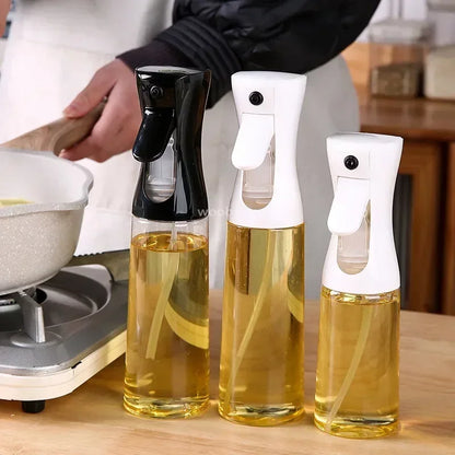 Press-Type Oil Spray Bottle 200/300/500ML Kitchen Cooking Oil Sprayer Outdoor Barbecue Oil Spray Bottle Vinegar Soy Sauce