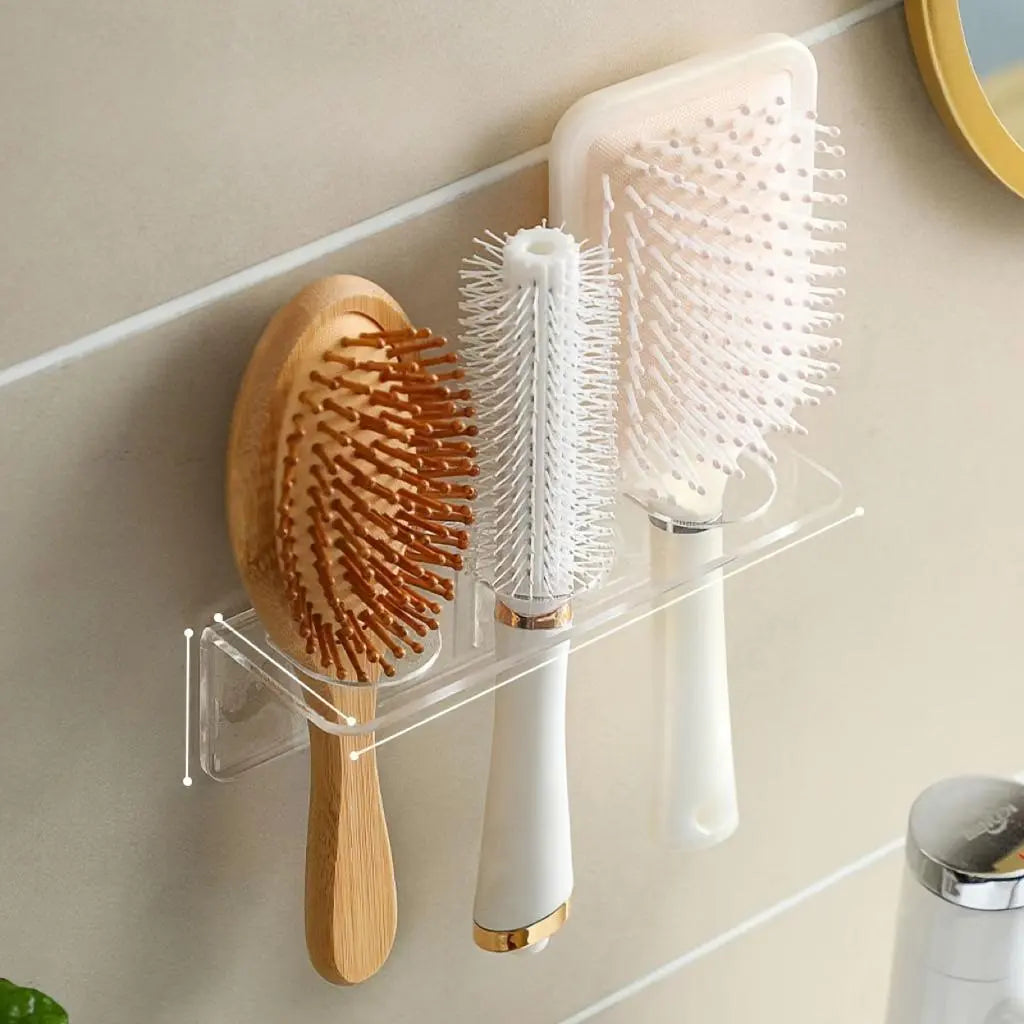 Bathroom Storage Rack, 1 Count Wall Mounted Bathroom Storage Rack, Waterproof Bathroom Organizer, Home Organizer for Bathroom, Bathroom Organizer Supplies, Bathroom Organization