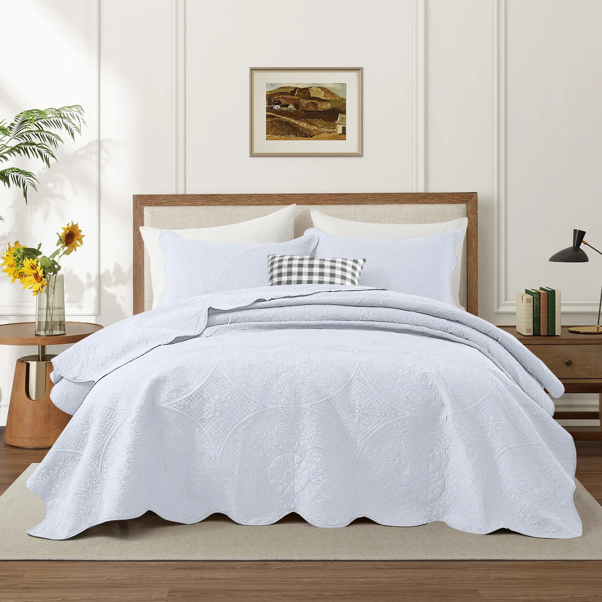 Transform your bedroom with the Imperial Homeware Floral Ultrasonic Bedspread Set! 🌸 Lightweight, breathable, and machine washable – perfect for all seasons. Available in Twin, Queen, and King sizes! 🛏️✨ #HomeDecor #Bedding #CozyVibes
