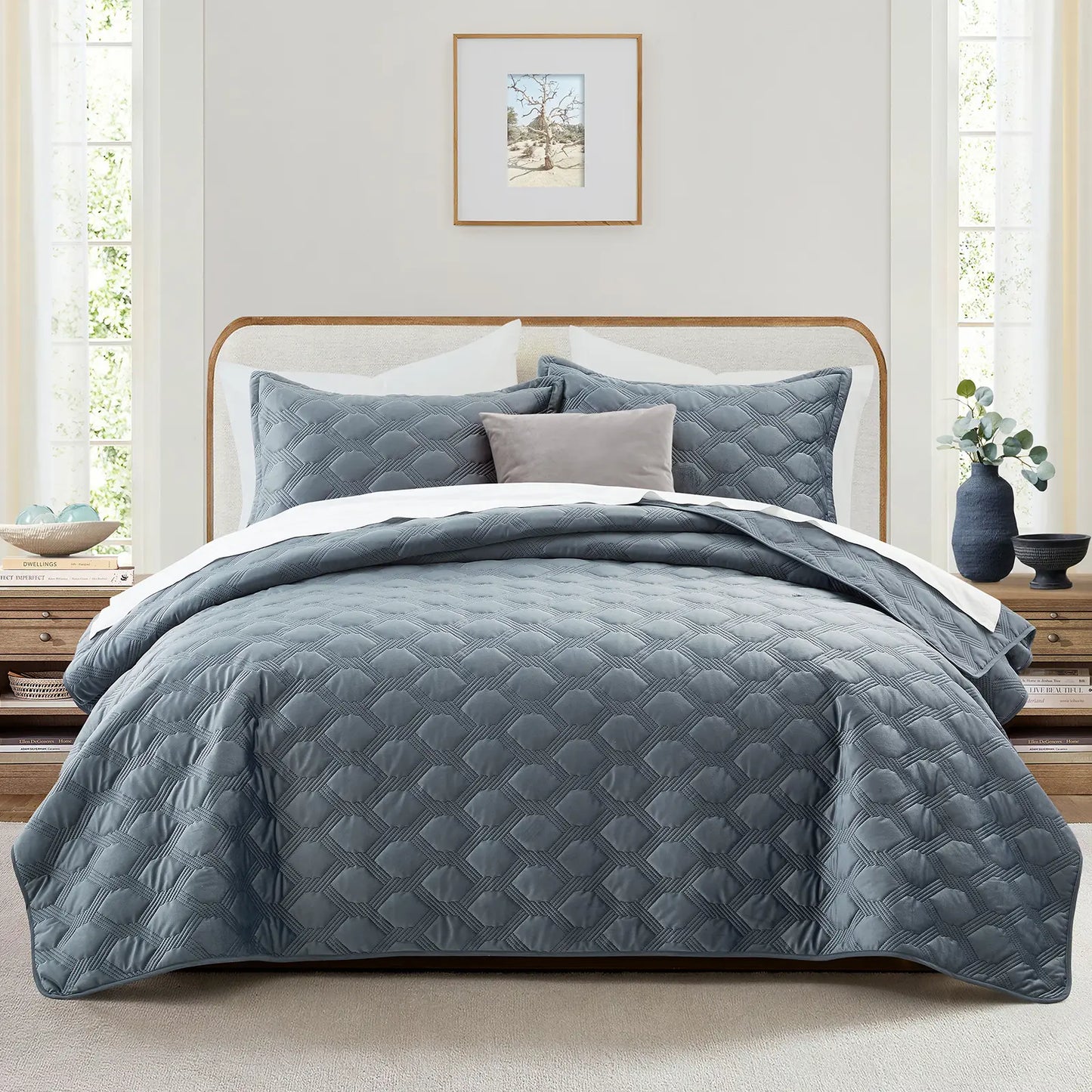 Transform your bedroom with the Imperial Homeware Floral Ultrasonic Bedspread Set! 🌸 Lightweight, breathable, and machine washable – perfect for all seasons. Available in Twin, Queen, and King sizes! 🛏️✨ #HomeDecor #Bedding #CozyVibes