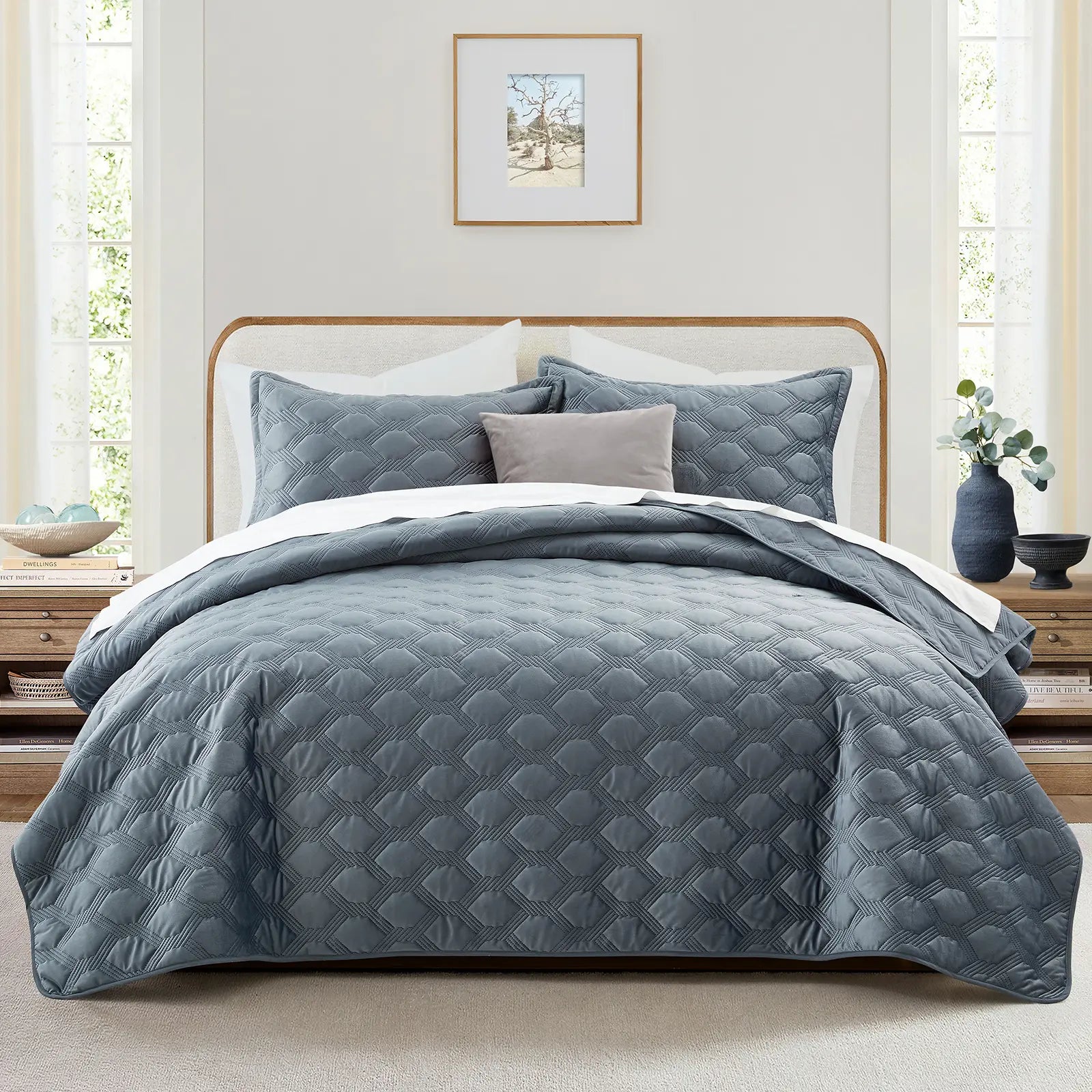 Transform your bedroom with the Imperial Homeware Floral Ultrasonic Bedspread Set! 🌸 Lightweight, breathable, and machine washable – perfect for all seasons. Available in Twin, Queen, and King sizes! 🛏️✨ #HomeDecor #Bedding #CozyVibes