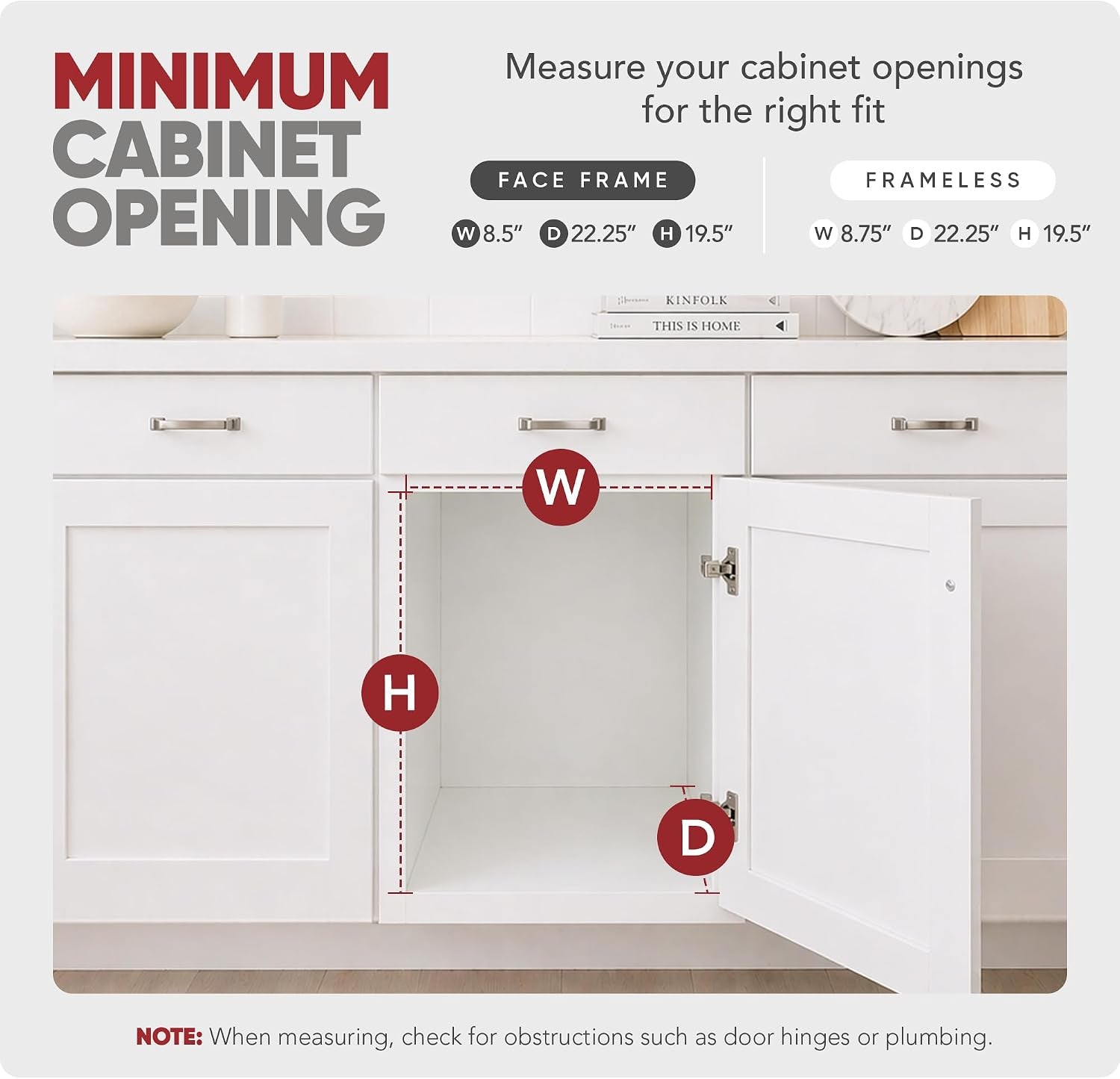 2-Tier Pull-Out Kitchen Cabinet Organizer, 9" x 22"