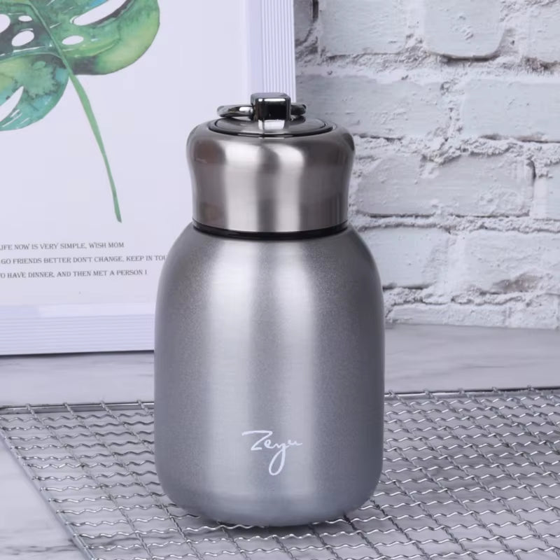 300Ml Mini Coffee Vacuum Flasks Lovely Stainless Steel Thermos Portable Travel Water Bottle Insulated Thermal Bottle