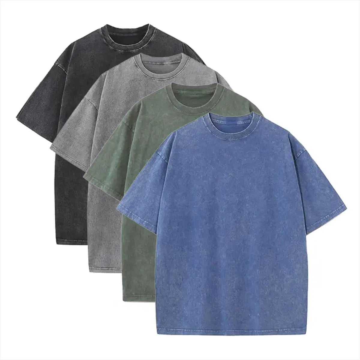 Men'S Cotton T-Shirts Half Short Sleeves Casual Loose Soild Streetwear Tops, Unisex Retro Street T-Shirts, Loose Fit Acid Washed Men'S T Shirts,Summerwins,Father'Sdaygifts,Back to School,Back to School Shopping